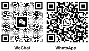 WeChat and WhatsApp QR code